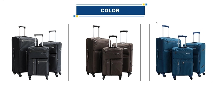 さまざまな色のスピナーホイール旅行荷物セット