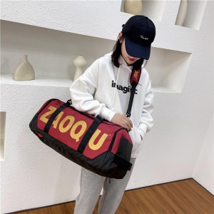 OMASKA 380 سب سے کم Moq جم بیگ حسب ضرورت اعلی معیار کا واٹر پروف پائیدار پالئیےسٹر سپورٹس ٹریول بیگ جوتوں کے ڈبے کے ساتھ (1)
