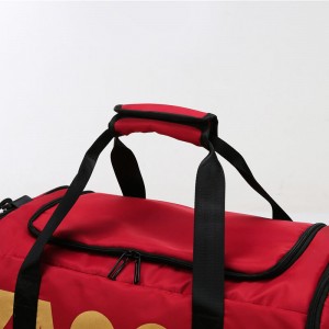 OMASKA 380 سب سے کم Moq جم بیگ حسب ضرورت اعلی معیار کا واٹر پروف پائیدار پالئیےسٹر اسپورٹس ٹریول بیگ جوتوں کے ڈبے کے ساتھ (12)