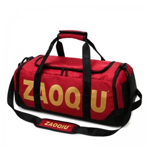ОМАСКА 380 Најнижа Мок торба за теретану Прилагођена висококвалитетна водоотпорна и издржљива спортска путна торба од полиестера са преградом за ципеле (5)